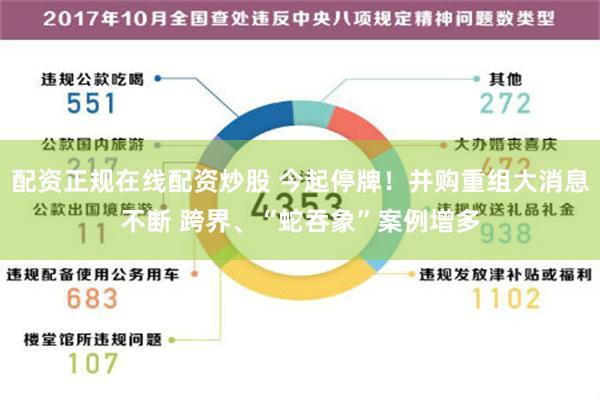 配资正规在线配资炒股 今起停牌！并购重组大消息不断 跨界、“蛇吞象”案例增多