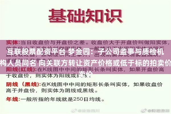 互联股票配资平台 梦金园：子公司监事与质检机构人员同名 向关联方转让资产价格或低于标的拍卖价